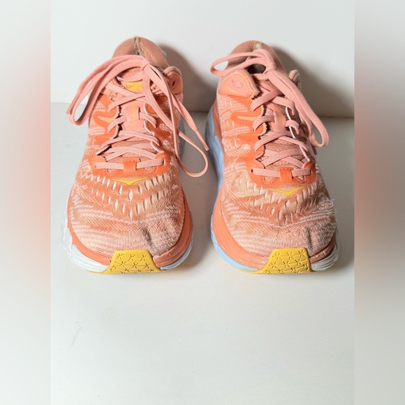 Hoka Gaviota 4 Women's Everyday Running Shoes Shell Coral / Peach Parfait 8.5 - Picture 2 of 12